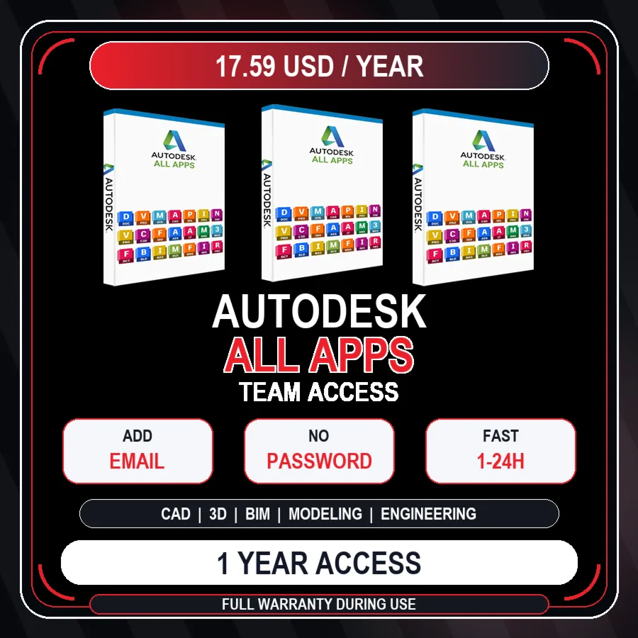 Autodesk All Apps Team Access 1 Year | Add Your Email | Full Warranty
