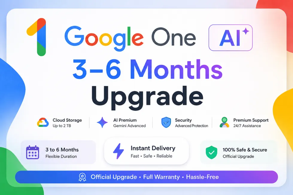 Google One AI / 3–6 месяцев / Обновление | Мгновенная доставка