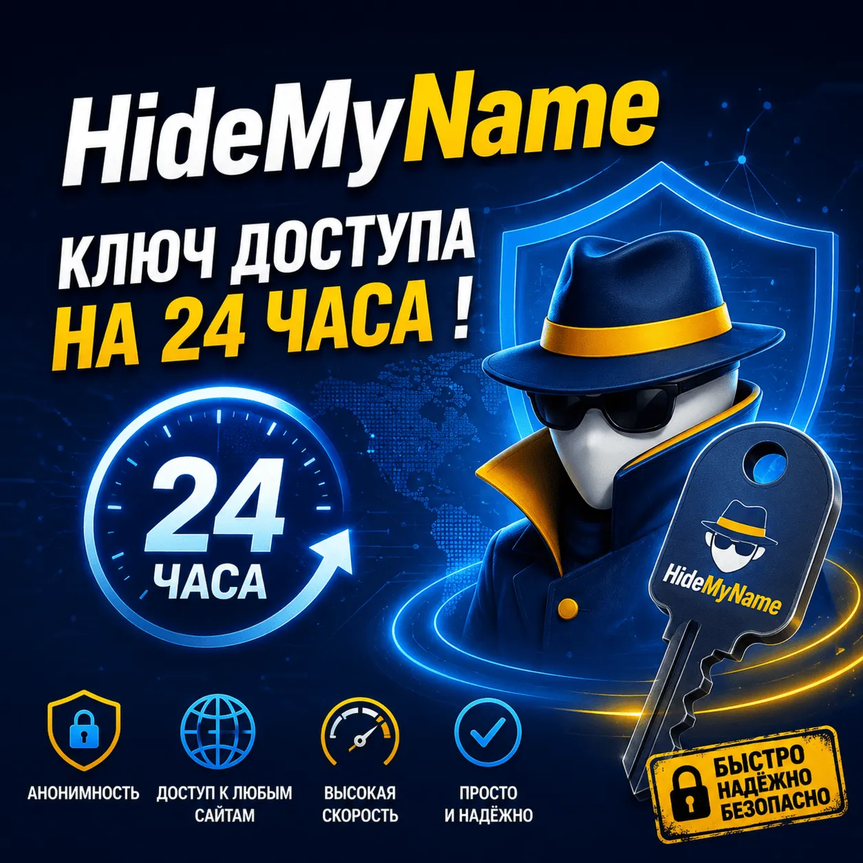 HideMyName — ключ доступа на 24 часа ! - irongamers.ru