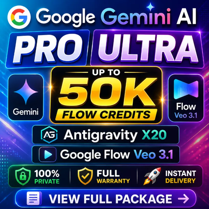 Google Gemini AI Ultra / Pro | Antigravity X20 | Veo 3.1 • Omni Flash | 25 000 кредит