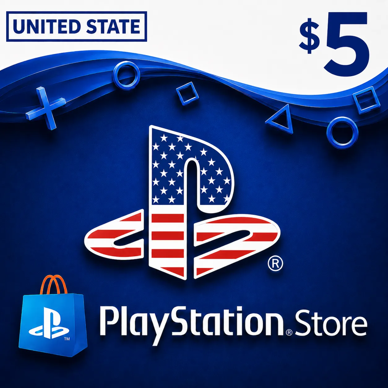 5 USD | PlayStation PSN | United States