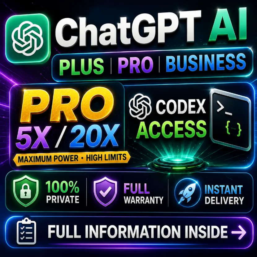 [24/7] ChatGPT 5.5 PLUS + Codex | PRO 5X / 20X | Business | ПОДПИСКА / ПРОДЛЕНИЕ - irongamers.ru