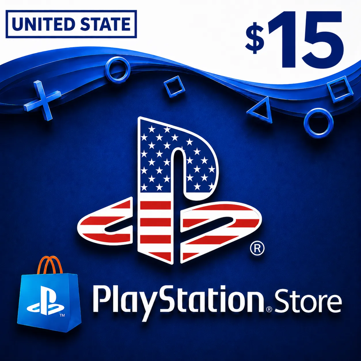 15 USD | PlayStation PSN | United States