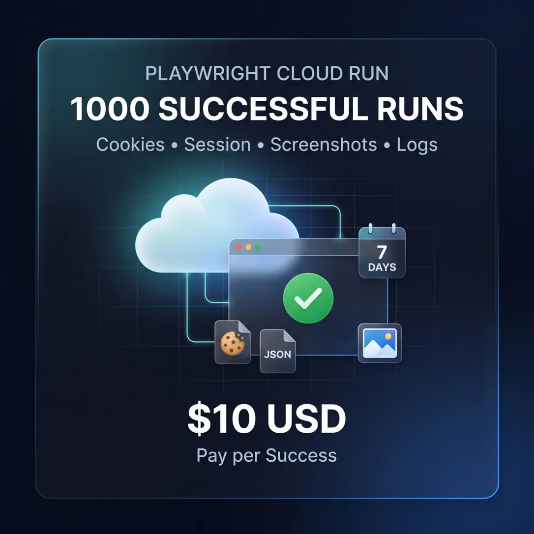 Playwright Cloud Run | 1000 успешных запусков | Экспорт файлов cookie - irongamers.ru
