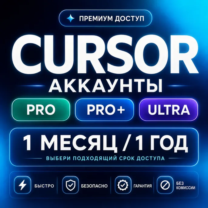 Cursor AI Pro | Pro Plus | Ultra | 1 месяц | 1 год | Подписка Продление Активация