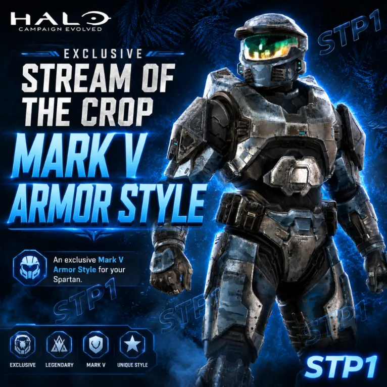 Halo: Campaign Evolved — стиль скина брони Stream of the Crop Mark V Twitch Drop - irongamers.ru