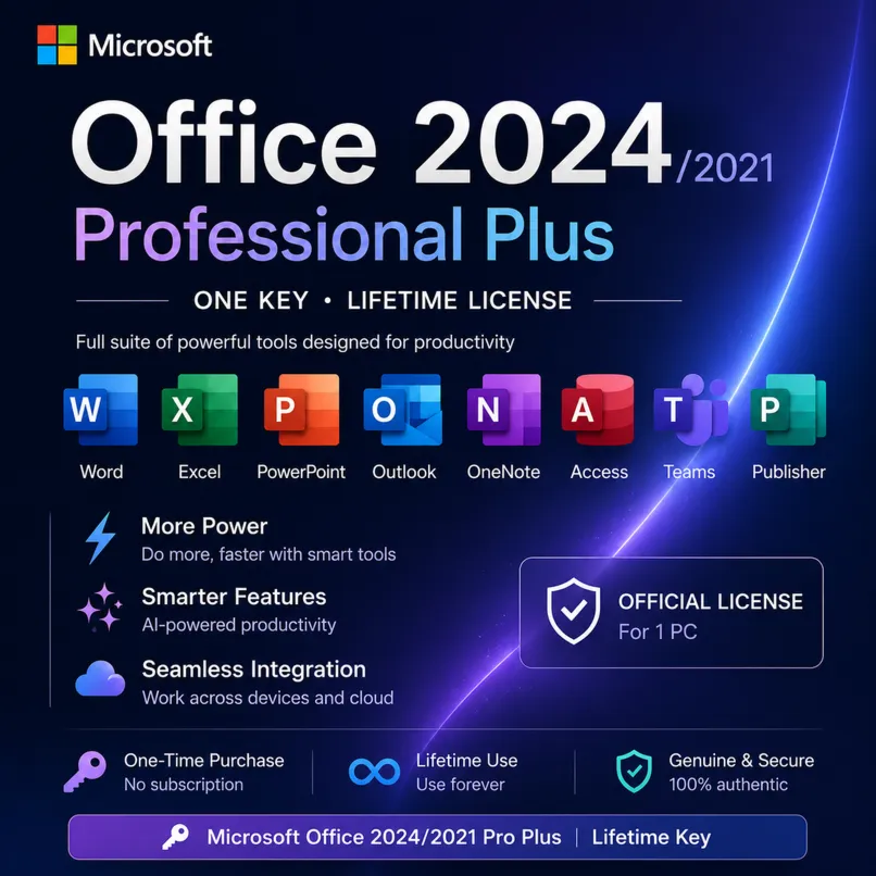 Microsoft Office 2024/2021 Pro Plus | Пожизненный ключ - irongamers.ru
