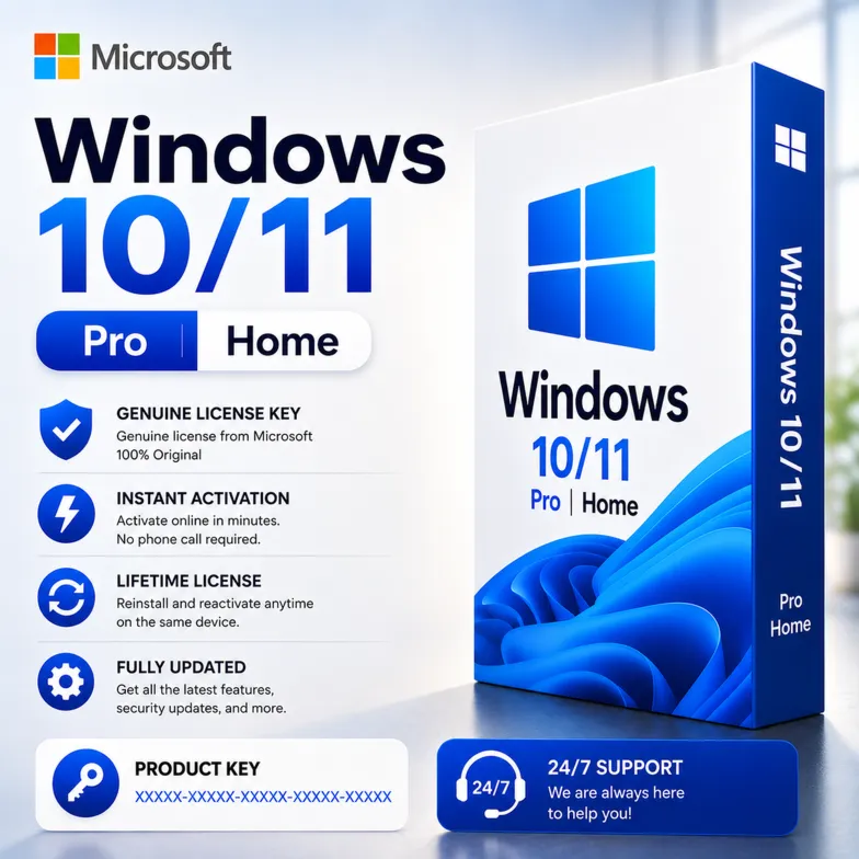Онлайн-активация ключей для Windows 10/11 Pro/HOME