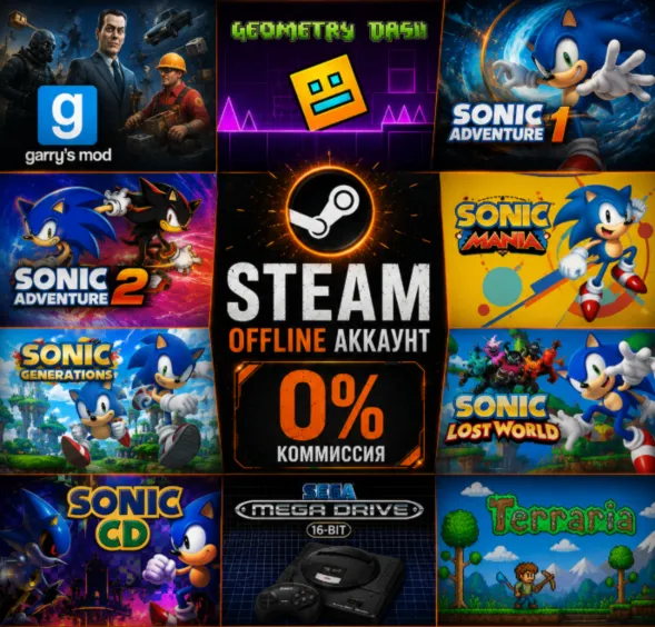 Sonic Adventure 1,2,Sonic Mania,Generations,Lost World,CD,SEGA MEGA  / Steam /Offline