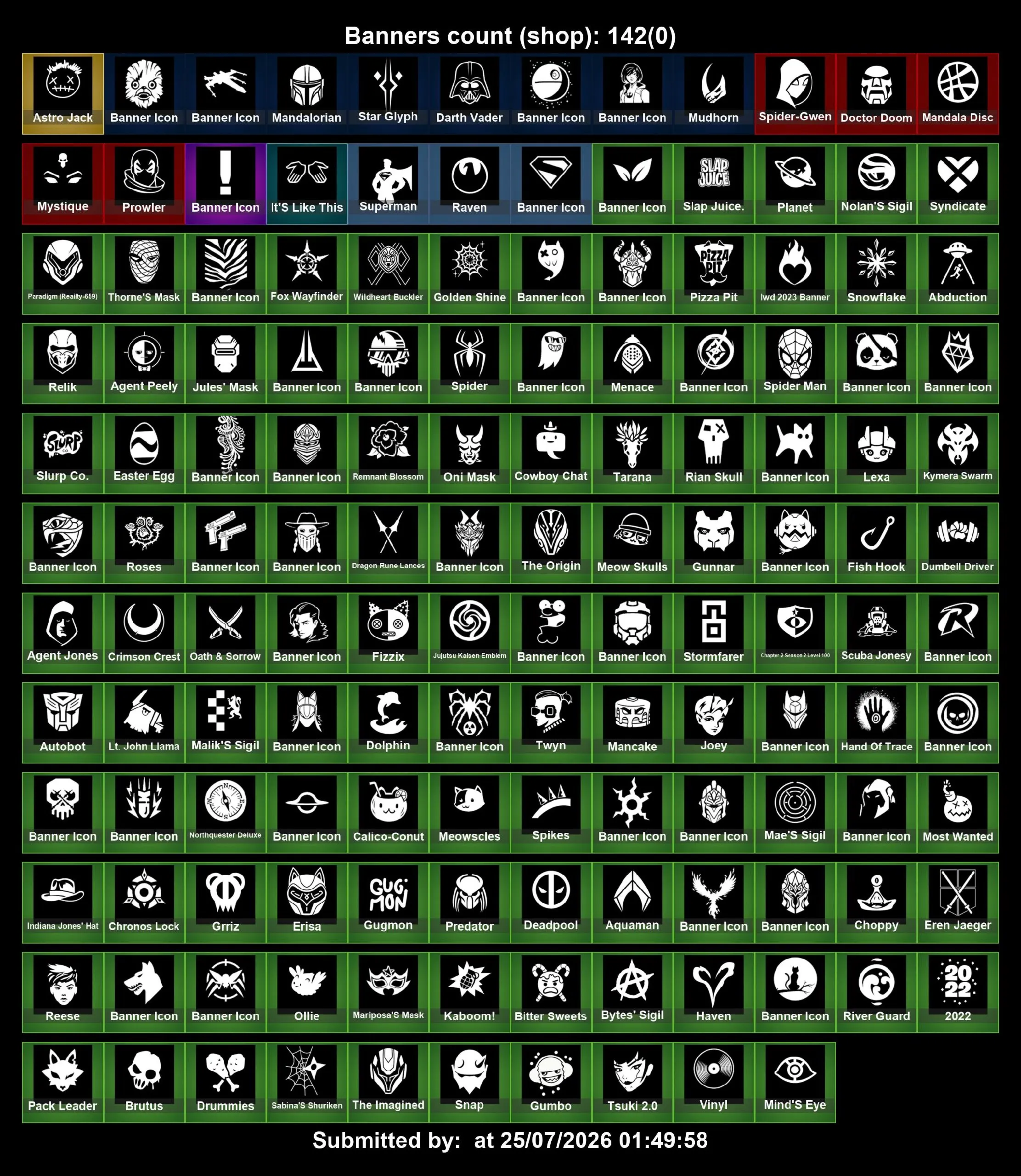 Мгновенный доступ • FN (все платформы) • 124 skins • 550 VB • Полный доступ