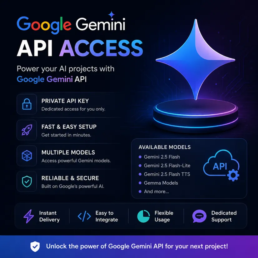 Google Gemini API Key | Google AI API | Приватный доступ - irongamers.ru