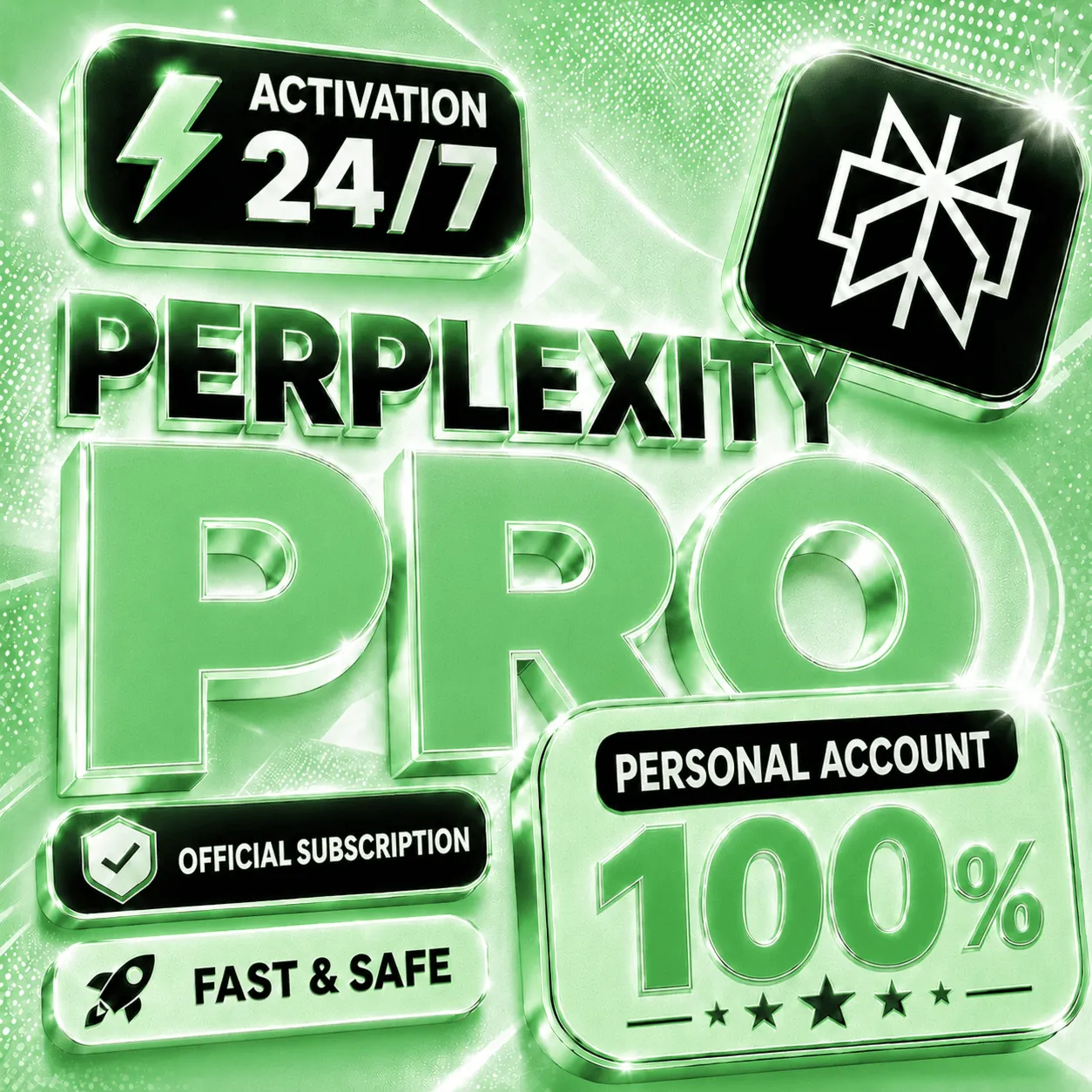 Perplexity Pro на 1 месяц | Активация на вашем аккаунте | Без пароля | Гарантия