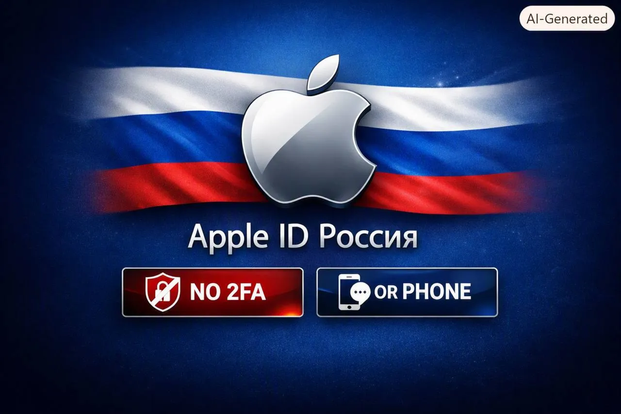 🇷 🇺 Apple ID Россия | Полный доступ | ⚡ Быстрая доставка | Без 2FA или Телефон✅ 