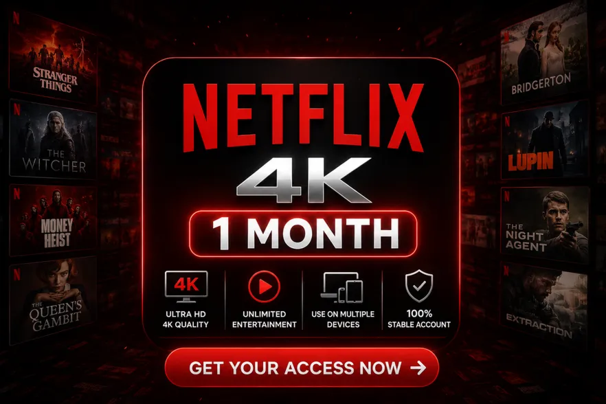NETFLIX ACCOUNT | 1 MONTH | 4K PREMIUM