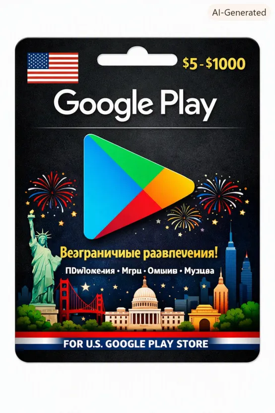 Google Play Gift Card US | $5–$1000 – Google Play – Аккаунт США - irongamers.ru