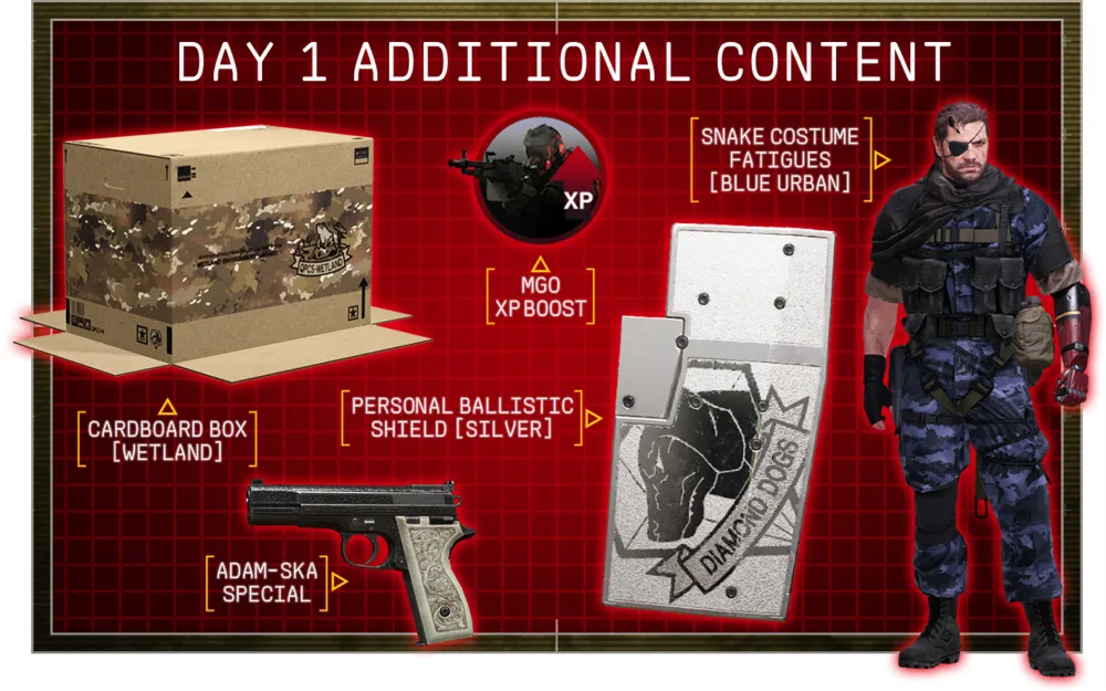 METAL GEAR SOLID V: THE PHANTOM PAIN - DLC «Day 1» (Ключ Xbox One/Series X|S) - irongamers.ru