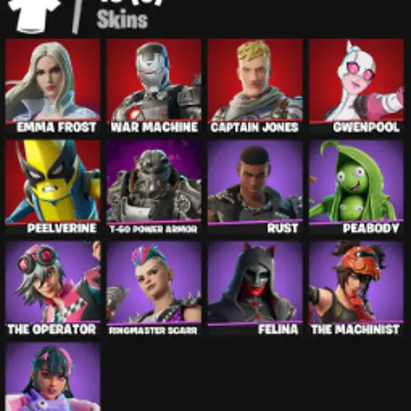 🔥 Fortnite [PC | PSN] 13 Скинов ✨ Gwenpool ✨ T-60 Power Armor ✨ War Machine
