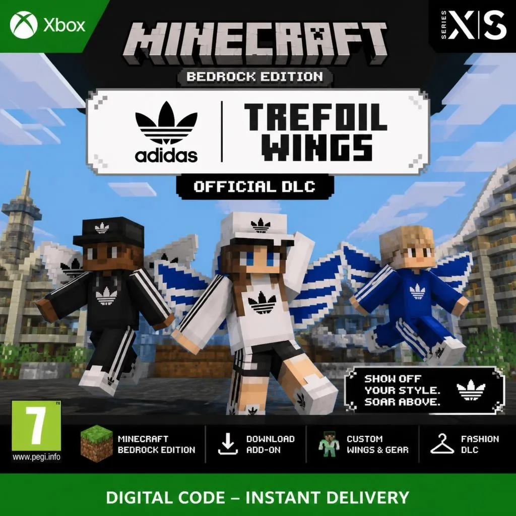 Minecraft Bedrock Edition Adidas Trefoil Wings DLC Крылья Адидас (PC, XBOX)