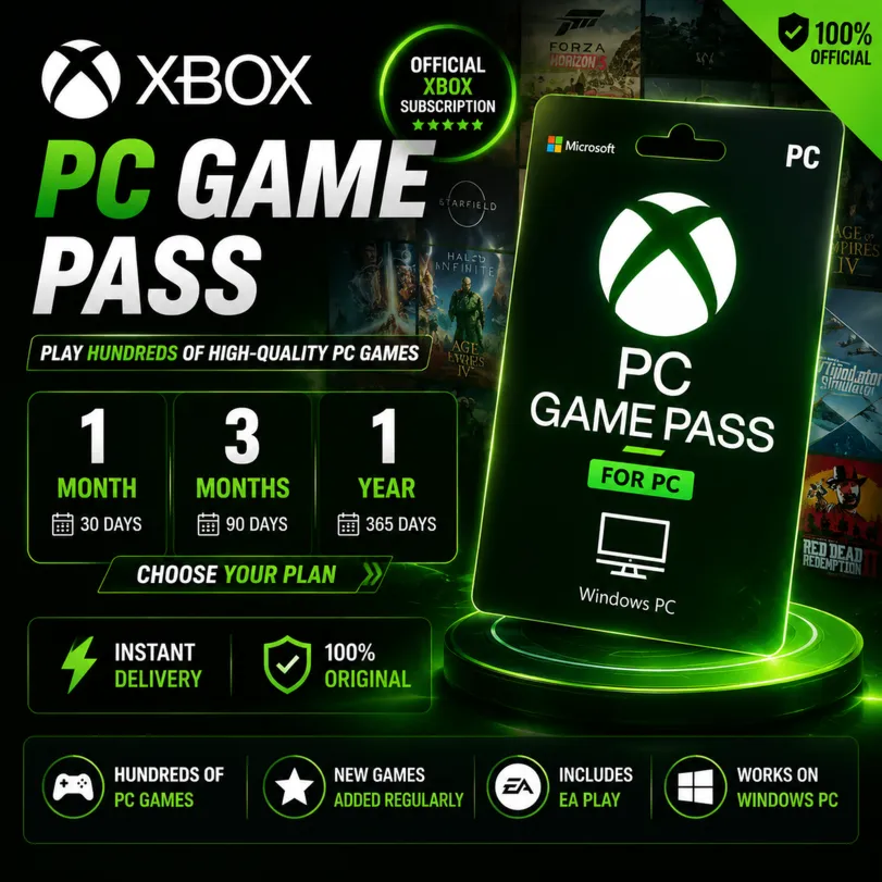 ⭐Xbox PC Game Pass (1 Month / 2 Months/ 3 Months / 1 Year)⭐