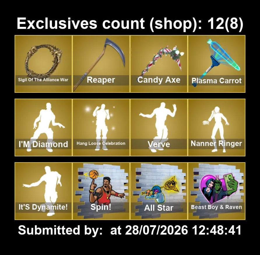 Мгновенный доступ • FN (все платформы) • 116 skins • 600 VB • Полный доступ