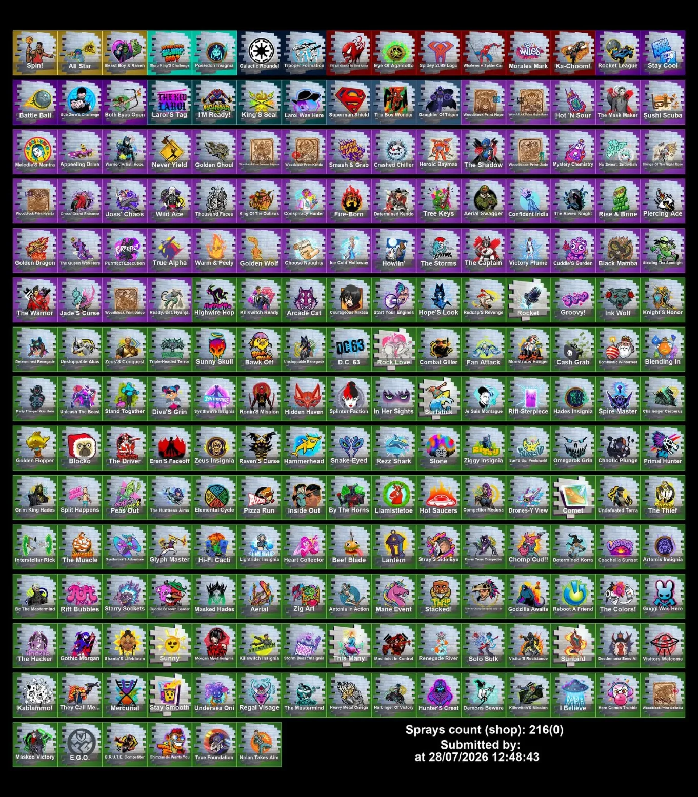 Мгновенный доступ • FN (все платформы) • 116 skins • 600 VB • Полный доступ