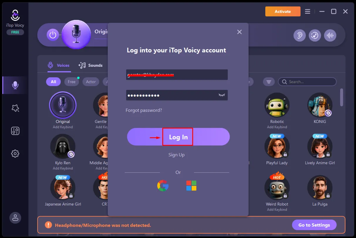 iTop Voicy Pro Аккаунт