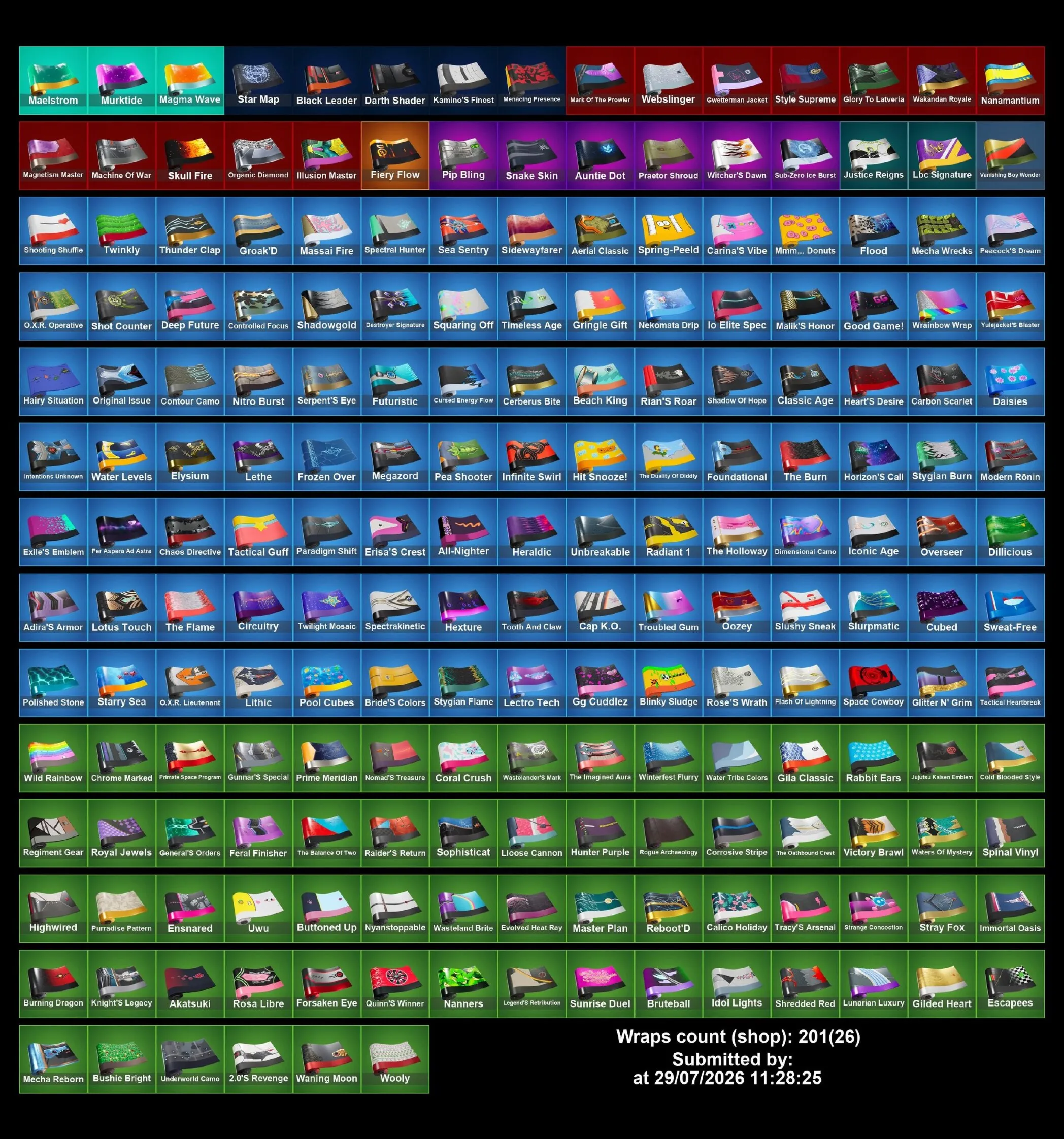 Мгновенный доступ • FN (все платформы) • 183 skins • 2600 VB • Полный доступ