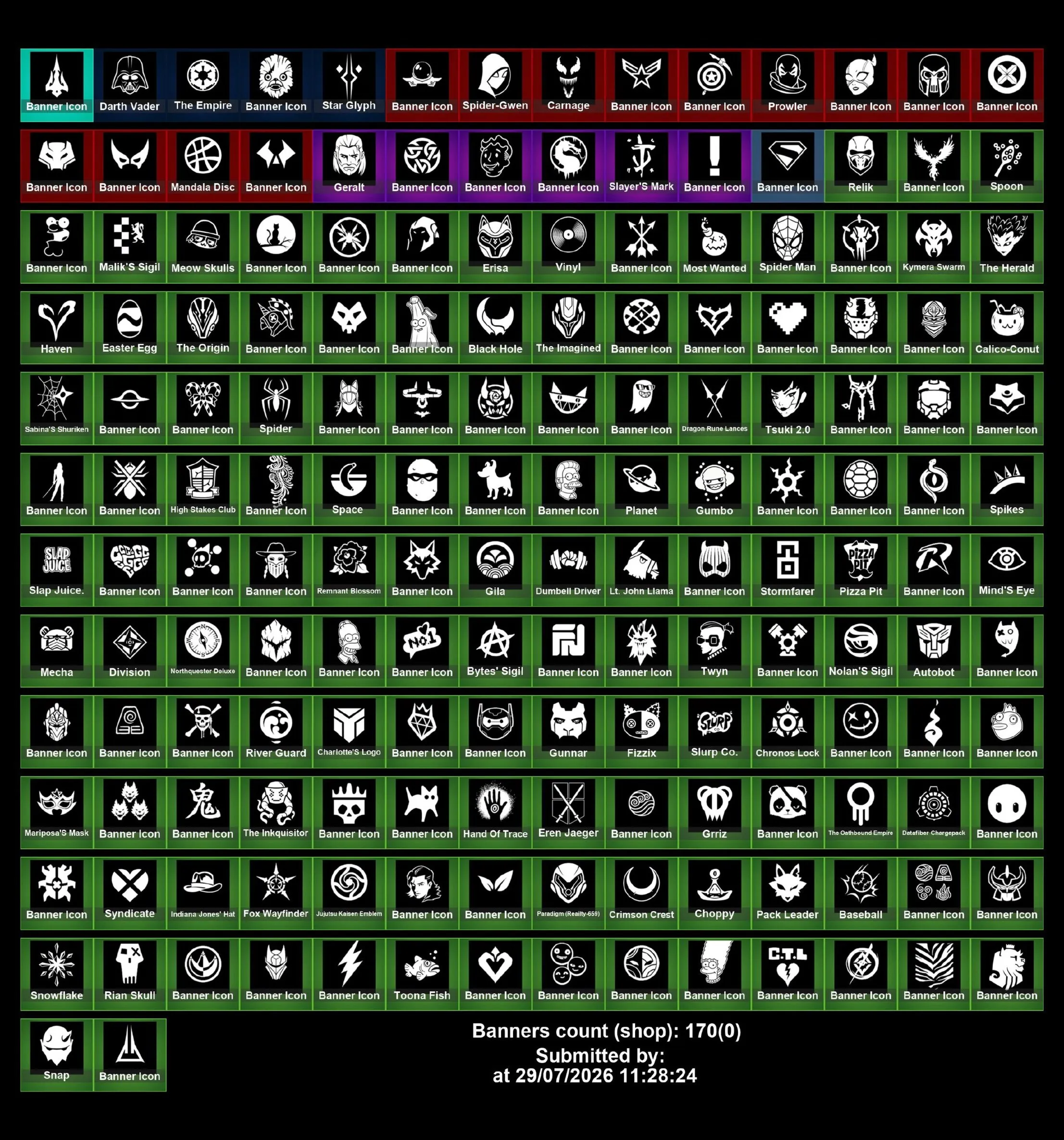 Мгновенный доступ • FN (все платформы) • 183 skins • 2600 VB • Полный доступ