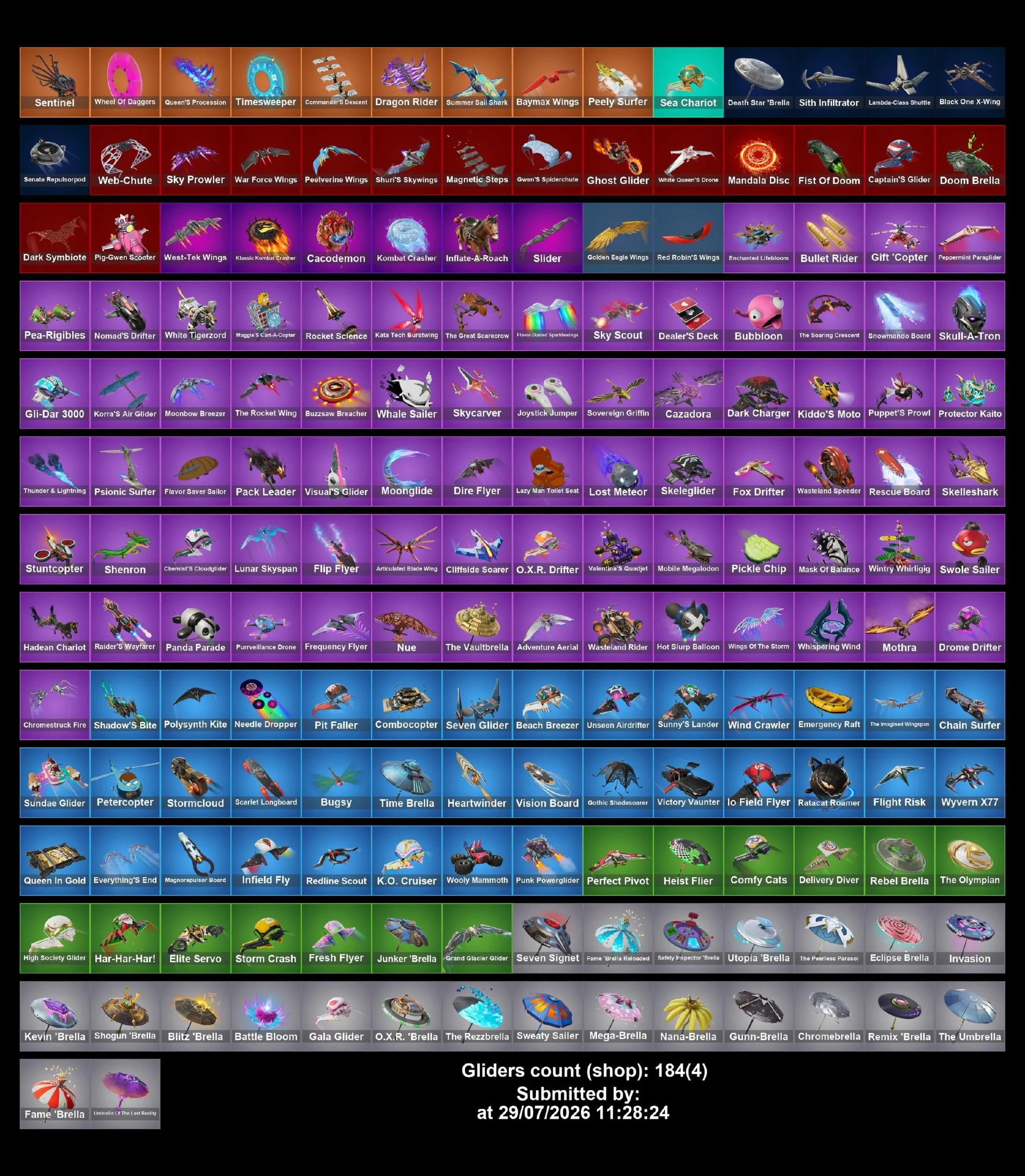 Мгновенный доступ • FN (все платформы) • 183 skins • 2600 VB • Полный доступ