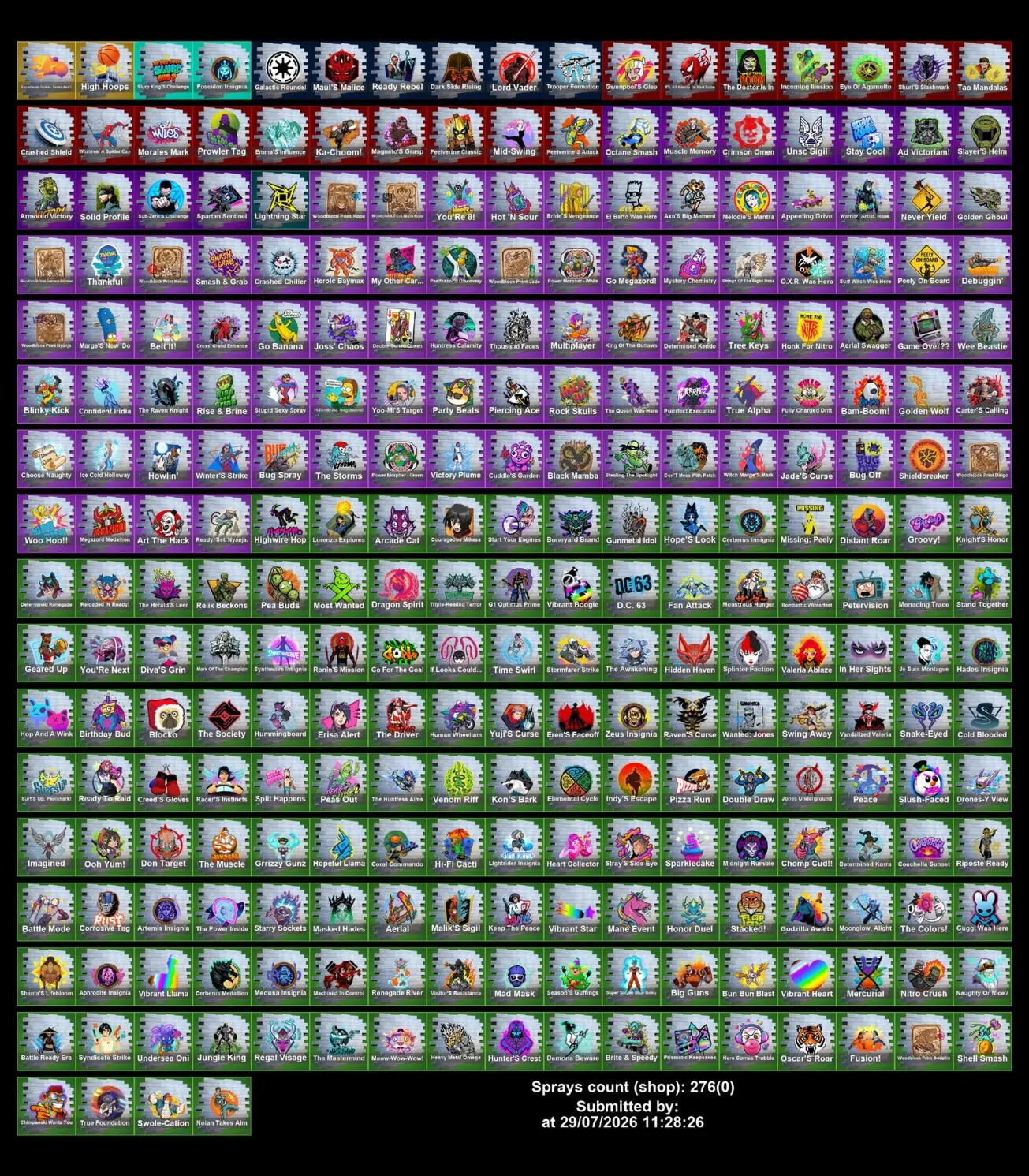 Мгновенный доступ • FN (все платформы) • 183 skins • 2600 VB • Полный доступ