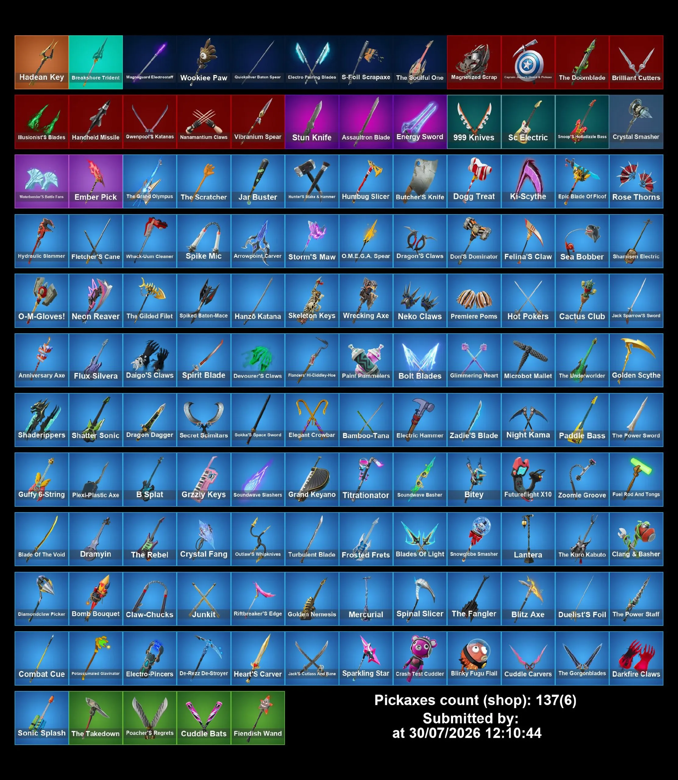 Мгновенный доступ • FN (все платформы) • 87 skins • Hades • Полный доступ