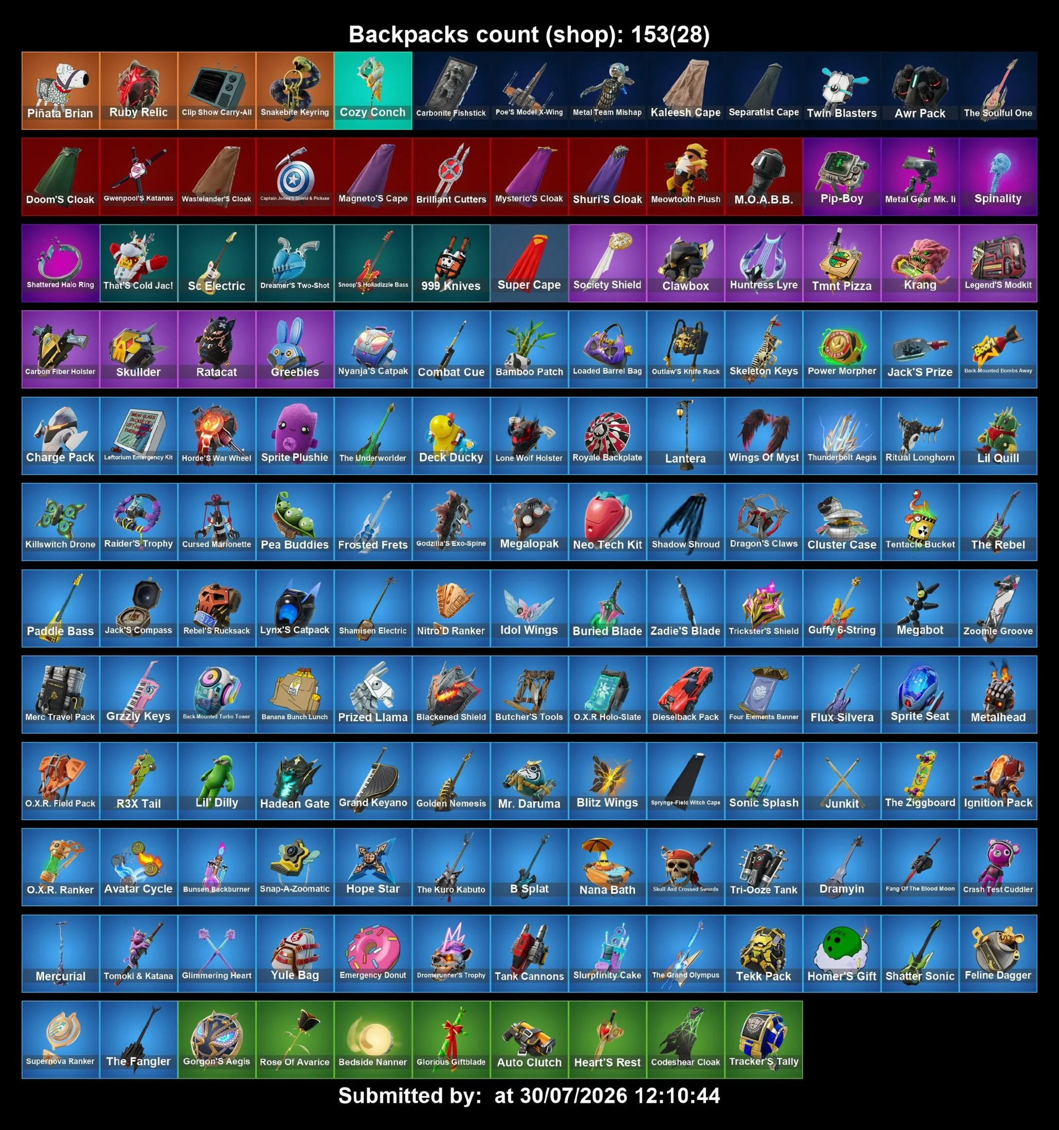 Мгновенный доступ • FN (все платформы) • 87 skins • Hades • Полный доступ