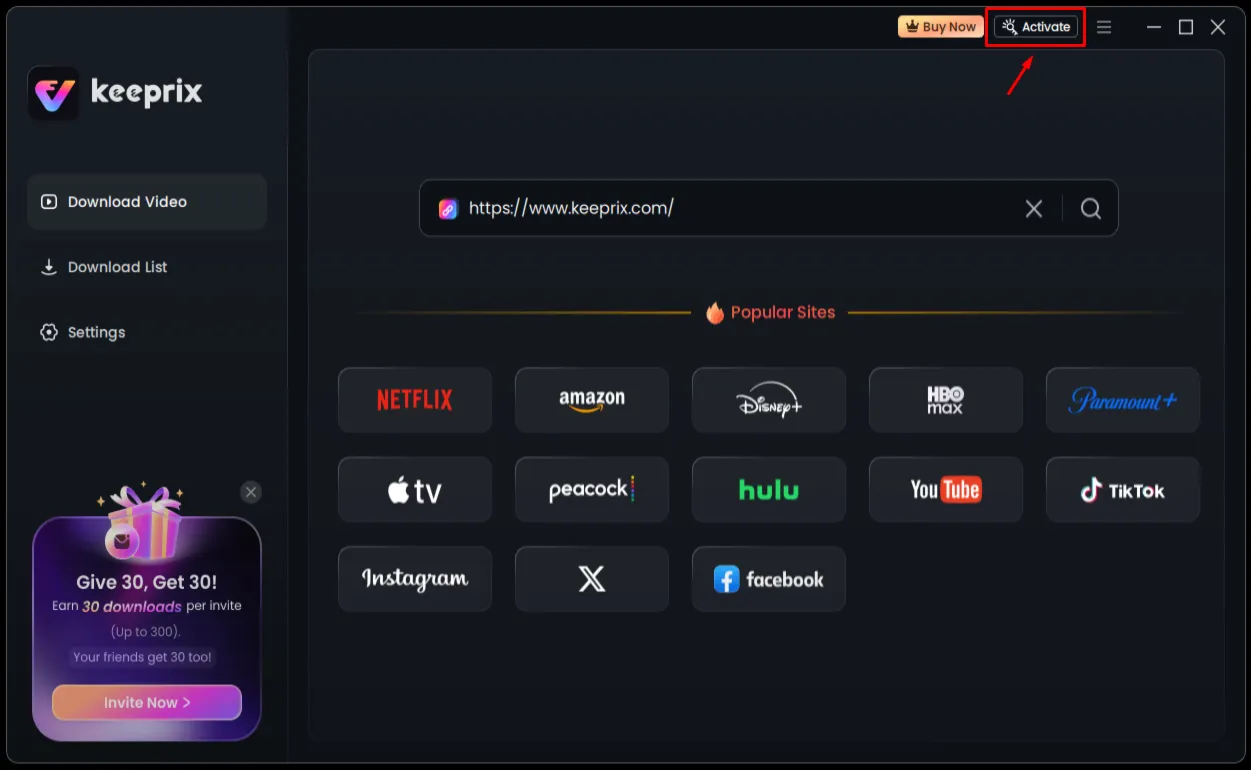 Keeprix Video Downloader Лицензионный ключ на 6 месяцев