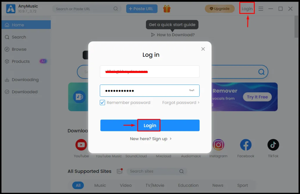 AnyMusic от AmoyShare Windows Аккаунт