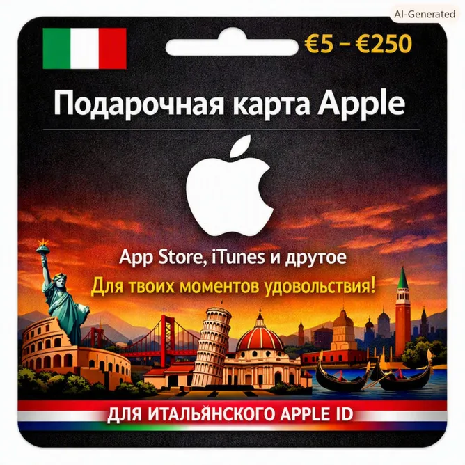 Apple Gift Card IT | €5–€250 – Apple / App Store / iTunes – Аккаунт Италия - irongamers.ru