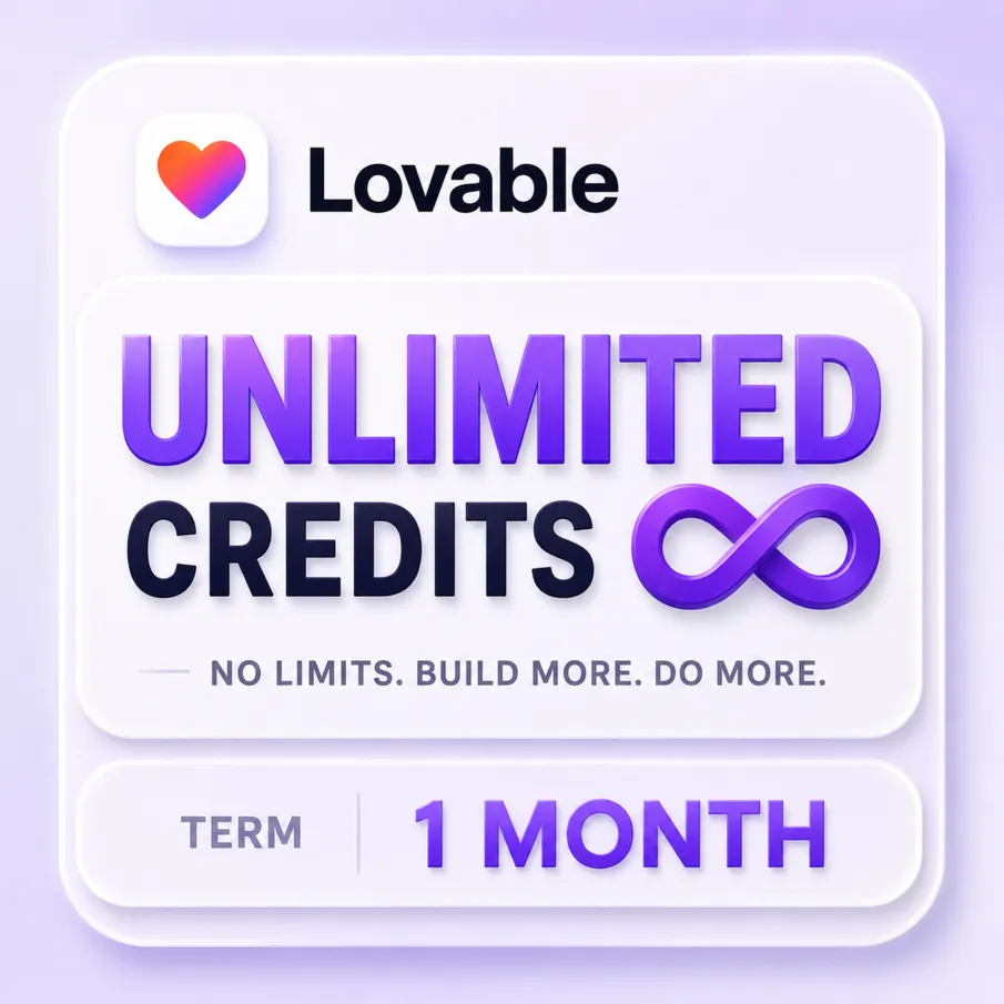 LOVABLE AI UNLIMITED | Доступ на весь месяц и гарантия на весь срок действия