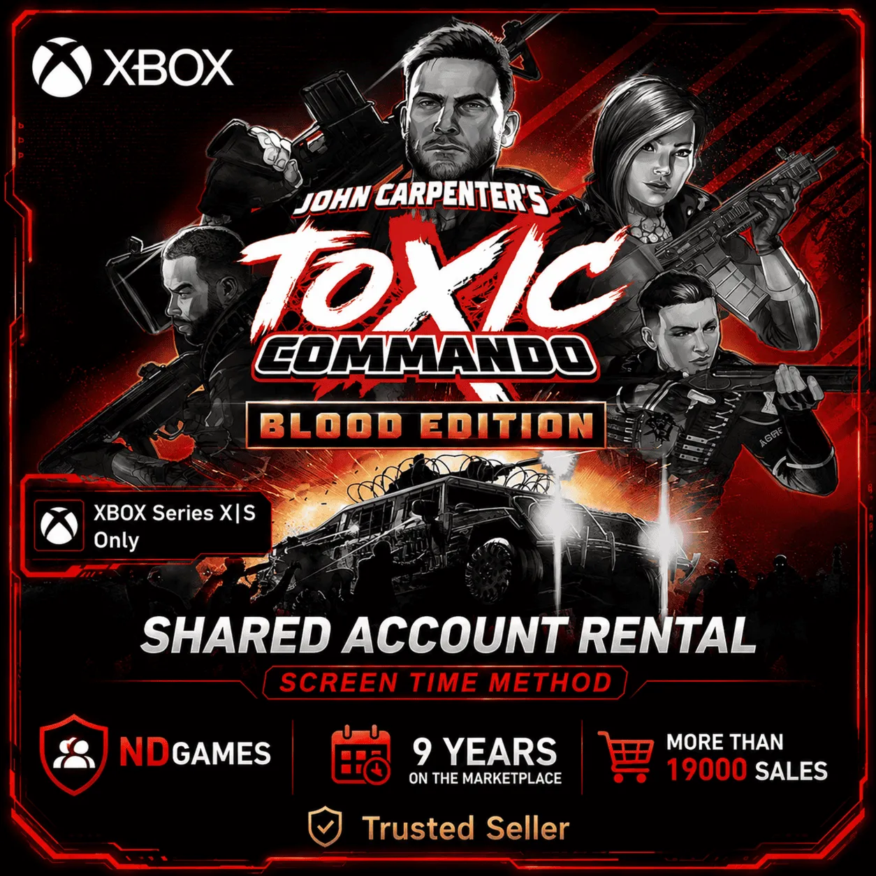 [XBOX SERIES X|S] АРЕНДА | John Carpenter's Toxic Commando - Blood Edition