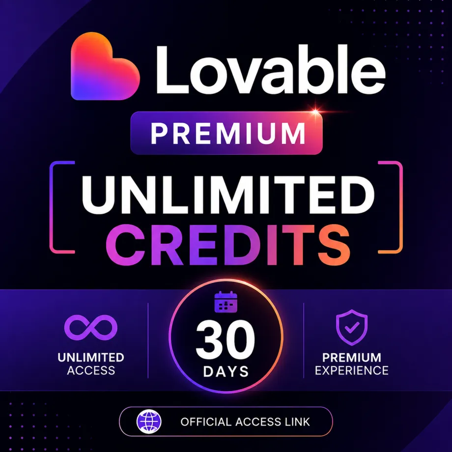 Lovable AI | Безлимитные кредиты | 30 дней | Личное рабочее пространство