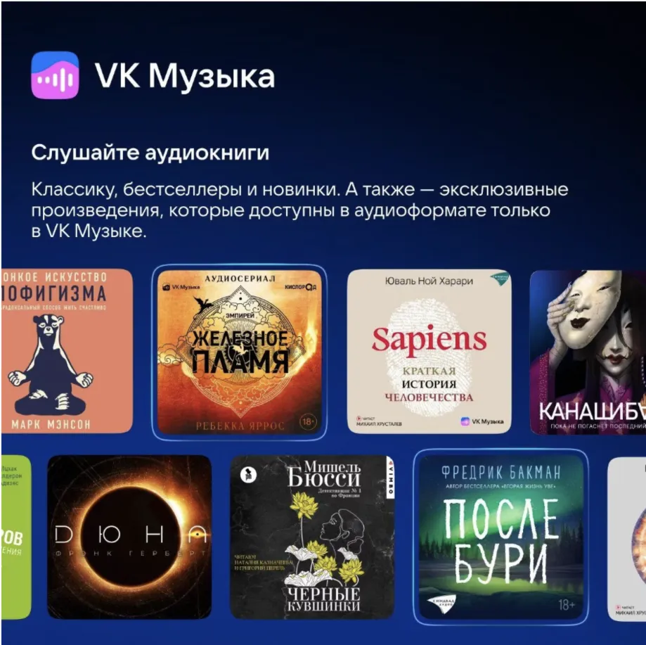 Подписка VK Музыка 12 месяцев промокод на один аккаунт