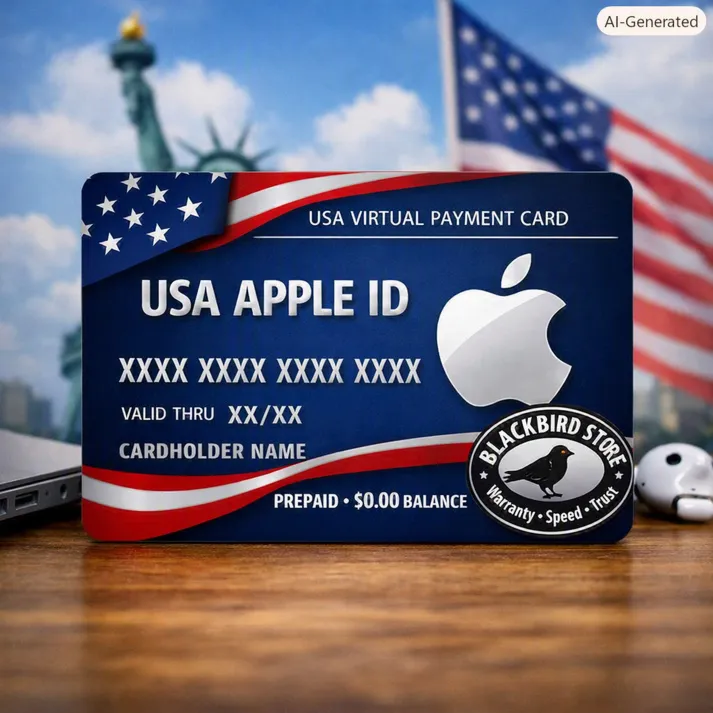 🇺 🇸 США Виртуальная карта 0$ – Apple ID USA (без баланса, предоплаченная)