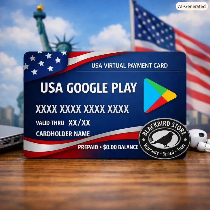 🇺 🇸 США Виртуальная карта 0$ – Для Google Play (без баланса, предоплаченная)
