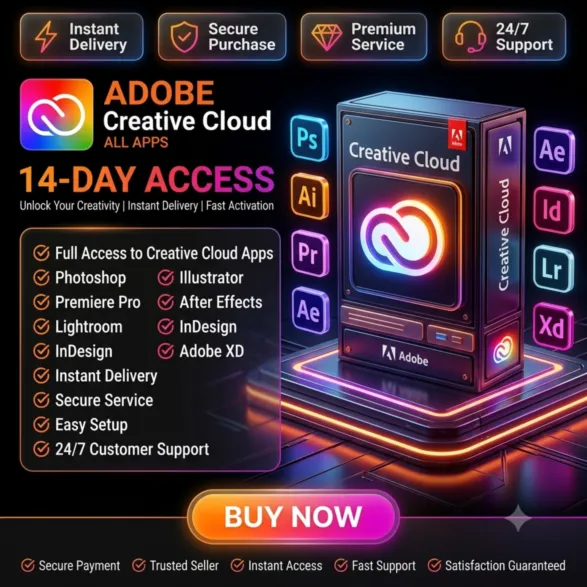 Adobe Creative Cloud Pro – Доступ на 14 дней | Мгновенная доставка Поддержка 24/7 - irongamers.ru