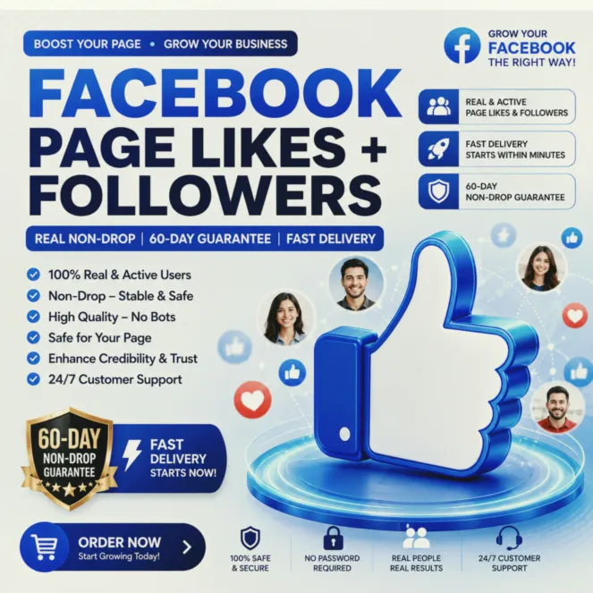 Facebook — Лайки и подписчики для страницы | Реальные, без списаний | Гарантия 60 дне