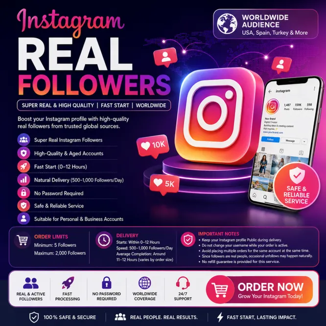 Instagram Real Followers | Реальные подписчики высокого качества | Быстрый старт | Wo - irongamers.ru