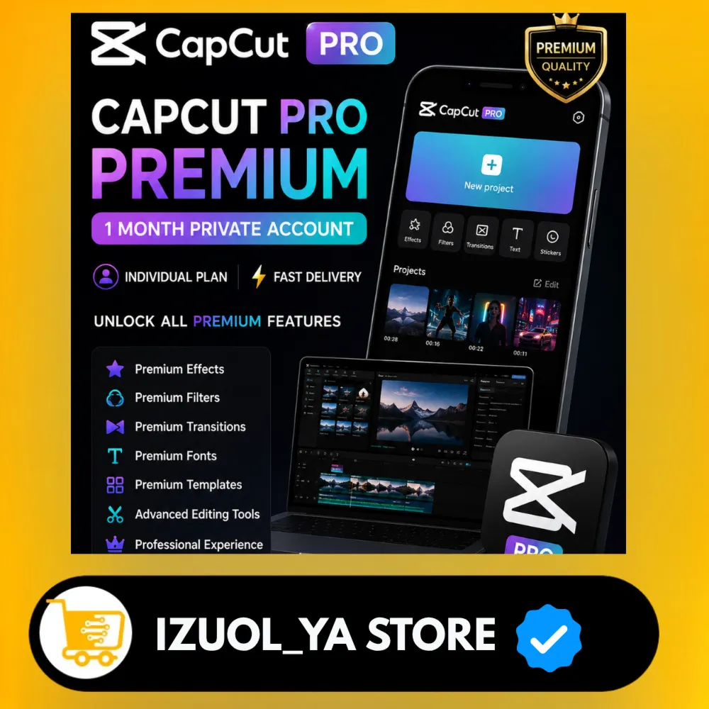 CapCut Pro  | Личный аккаунт на 1 месяц | Индивидуальный тариф | Быстрая доста