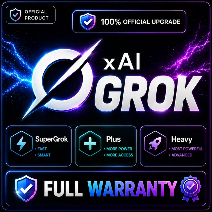 xAI Grok | SuperGrok • Plus • Heavy • Lite | Credits Top-Up | 100% Официальное