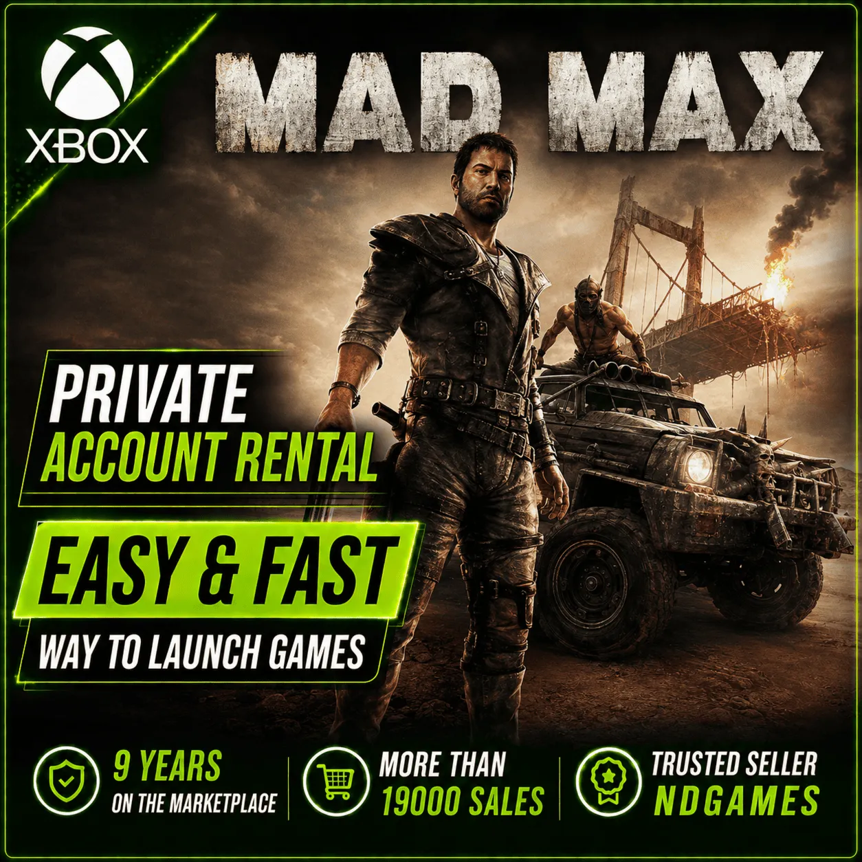 АРЕНДА Mad Max [Xbox One X|S & Xbox Series X|S] Личный Аккаунт