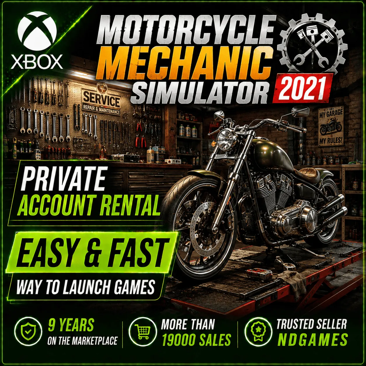 АРЕНДА Motorcycle Mechanic Simulator 2021 [Xbox One & Xbox Series] Личный Аккаунт - irongamers.ru