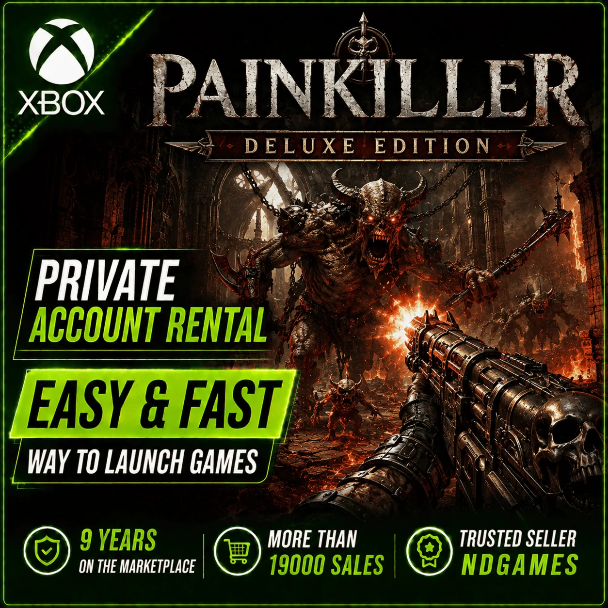 АРЕНДА Painkiller: Deluxe Edition [Xbox Series X|S] Личный Аккаунт