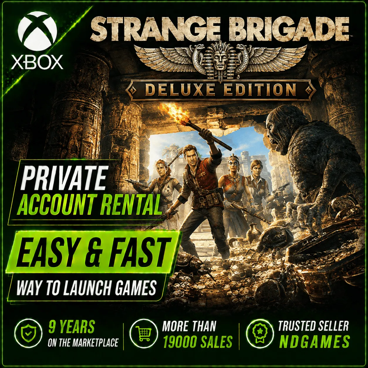АРЕНДА Strange Brigade Deluxe Edition [Xbox One X|S & Xbox Series X|S] Личный Аккаунт